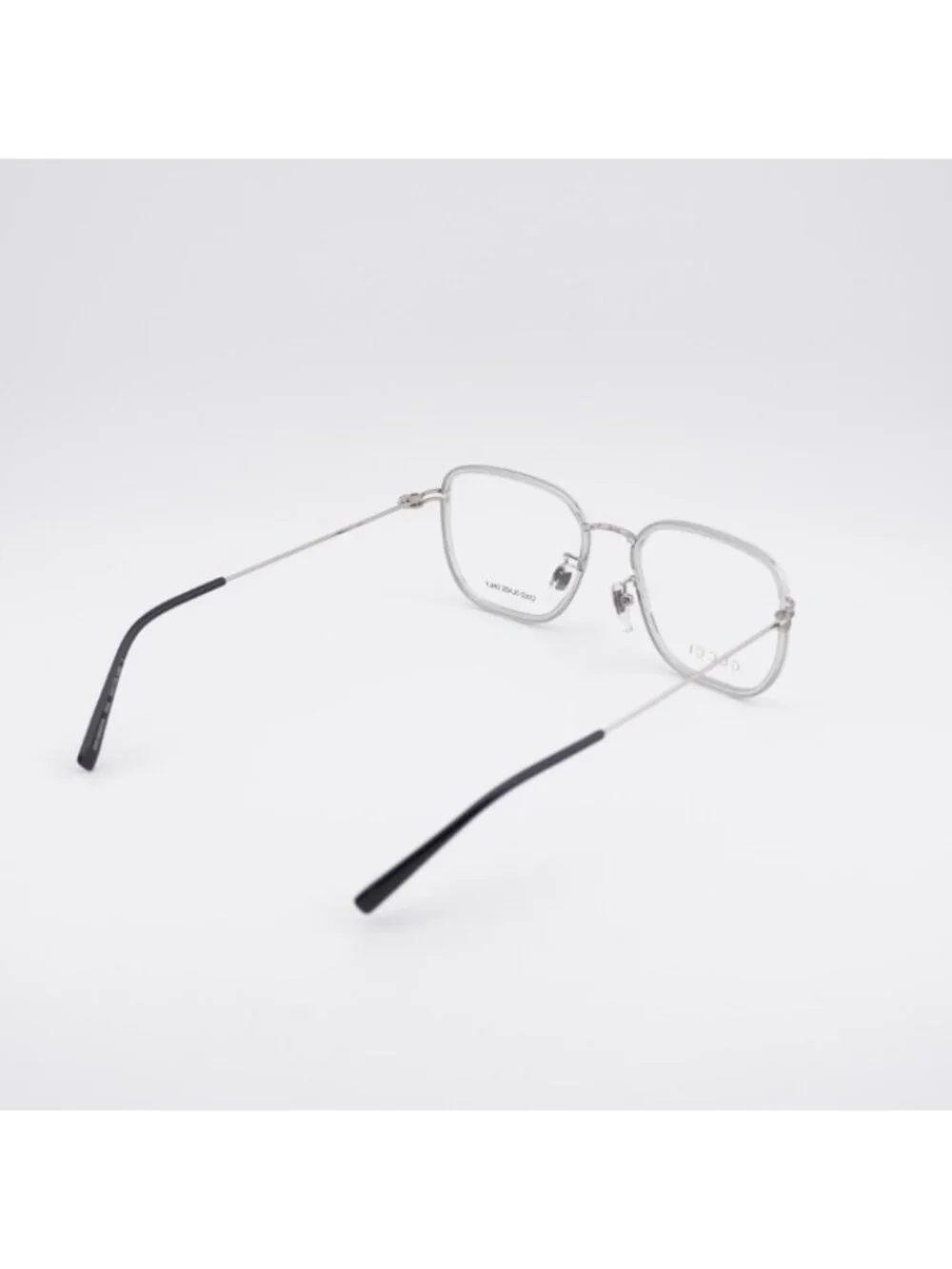 Gucci GG1852OA 004 Eyeglasses Grey / Silver 53mm Square Frame